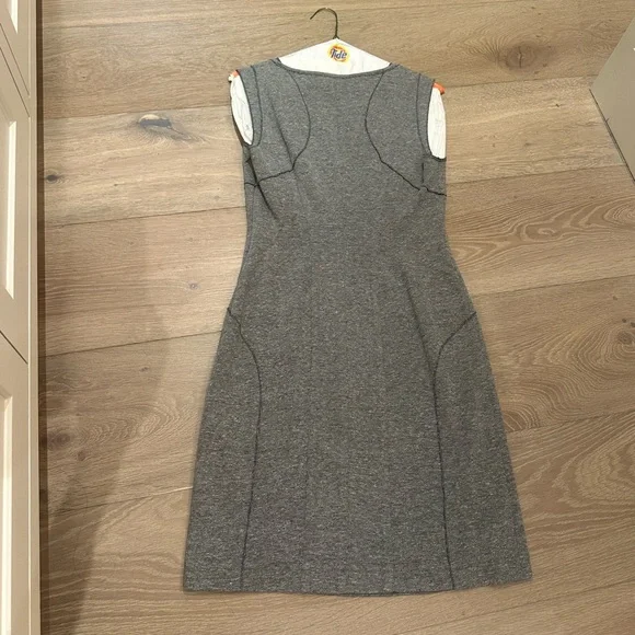 O'2nd Gray V-Neck Midi Dress - Picture 8 of 9